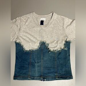 Thrill Jeans Cropped Denim Corset